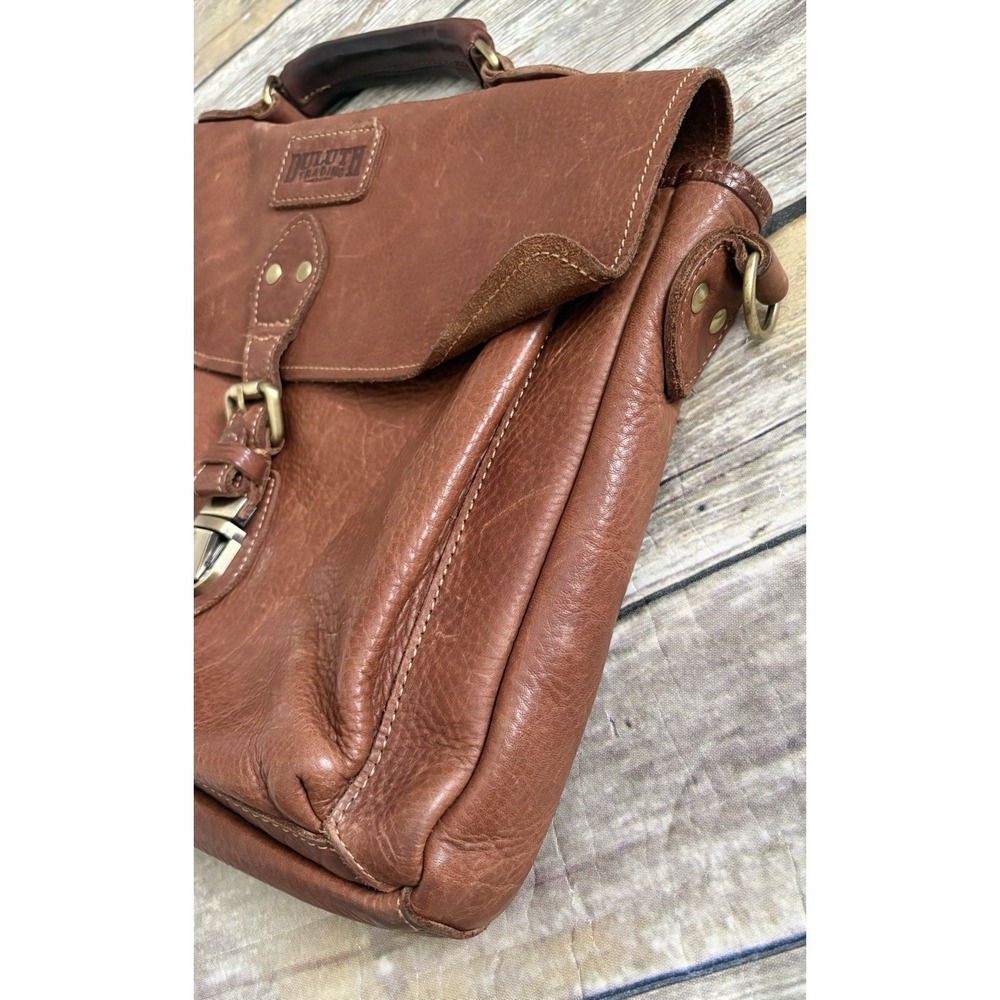 Duluth Lifetime Leather All-Business Briefcase Brown Leather - Picture 4 of 13